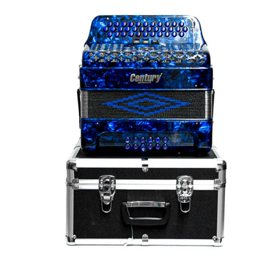 Acordeon Century C3412faa-i Botones Fa Azul 3 Registros